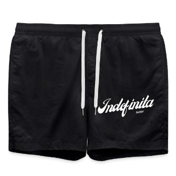 Copy of indefinita - Swim Trunks - black - Front - AI Model Male 185 light (185cm)