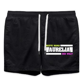 Mère Aurelia - Short de bain - noir - Devant - AI Model Male 185 light (185cm)
