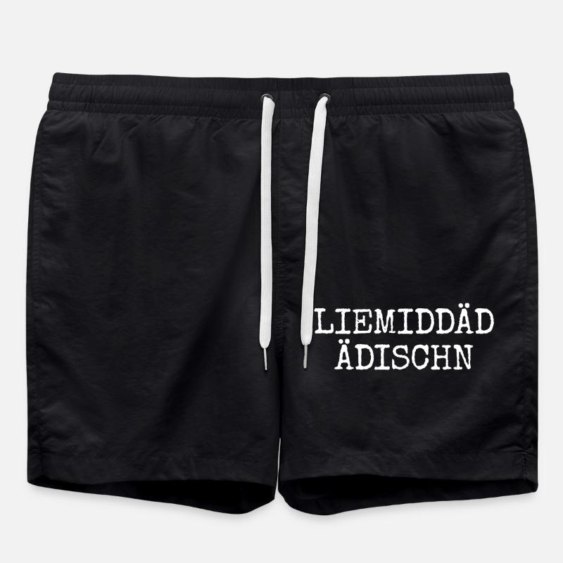 Liemiddäd Ädischn - Sächsische Edition Sachsen - Badeshorts - Schwarz
