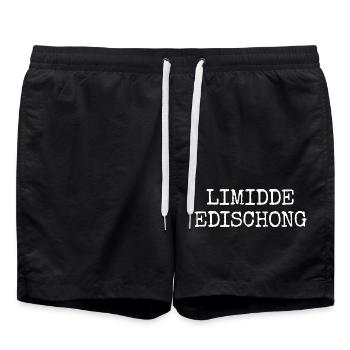 Limidde Edischong - Hessische Edition echte Hessen - Badeshorts - Schwarz - Vorne - AI Model Male 185 light (185cm)