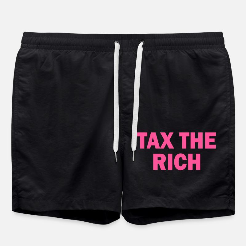 Tax the rich - Short de bain - noir