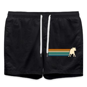 Bovins de buffle Bœufs - Short de bain - noir - Devant - AI Model Male 185 light (185cm)