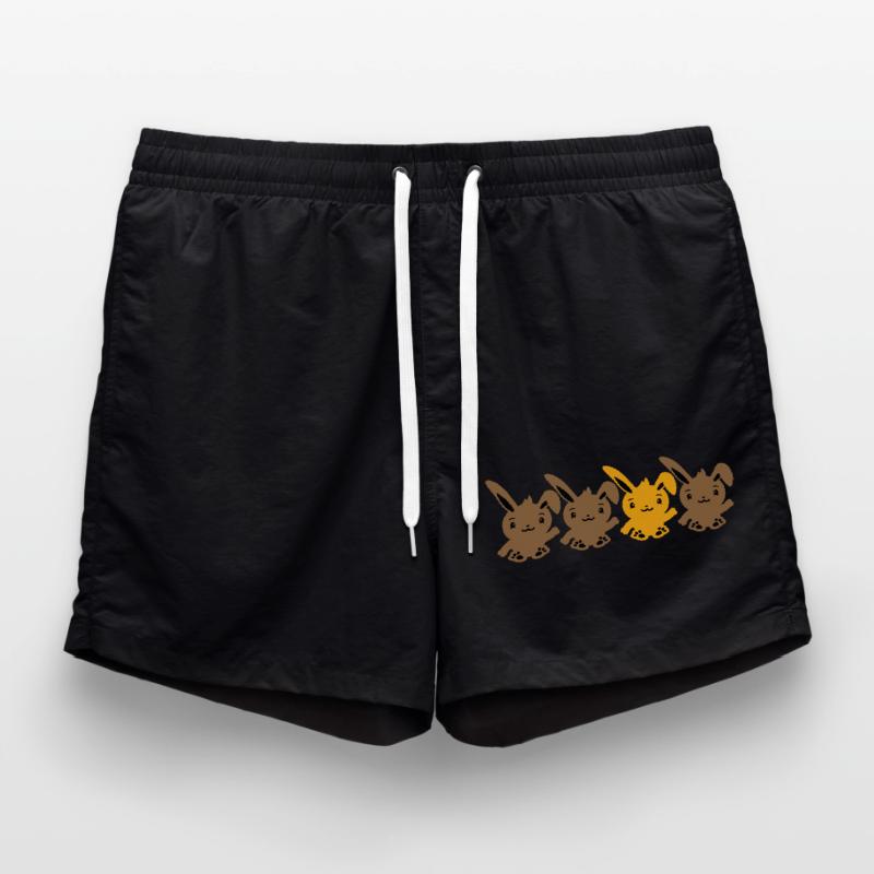 4 Bunny Friends Difference Be Different Different Swim Trunks