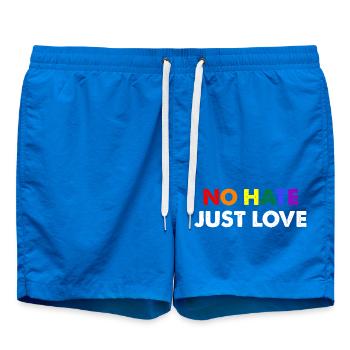 Pas de haine, juste de l’amour - Short de bain - cobalt blue - Devant