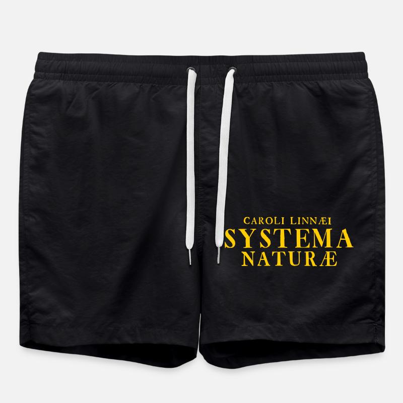 Systema Naturae - Badeshorts - Schwarz