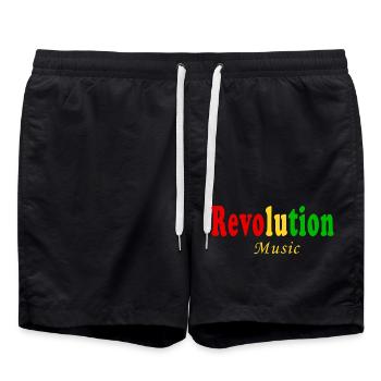 Musique de Revolution - Short de bain - noir - Devant - AI Model Male 185 light (185cm)