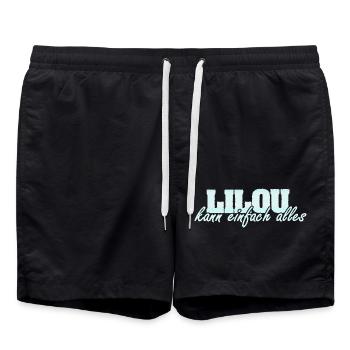 Lilou - Short de bain - noir - Devant - AI Model Male 185 light (185cm)