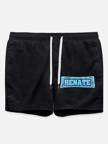Name Renate - Badeshorts - Schwarz