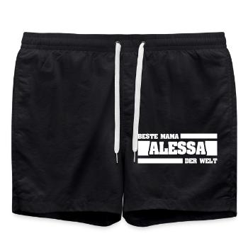 Mère Alessa - Short de bain - noir - Devant - AI Model Male 185 light (185cm)