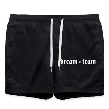 Dream Team - Badeshorts - Schwarz - Vorne - AI Model Male 185 light (185cm)