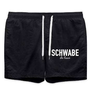 Schwabe le luxe - Stuttgart - deluxe - Badeshorts - Schwarz - Vorne - AI Model Male 185 light (185cm)