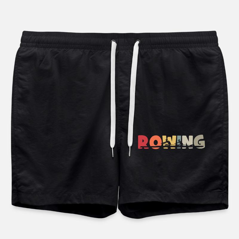 Aviron - Aviron - Rameur - Aviron - Short de bain - noir