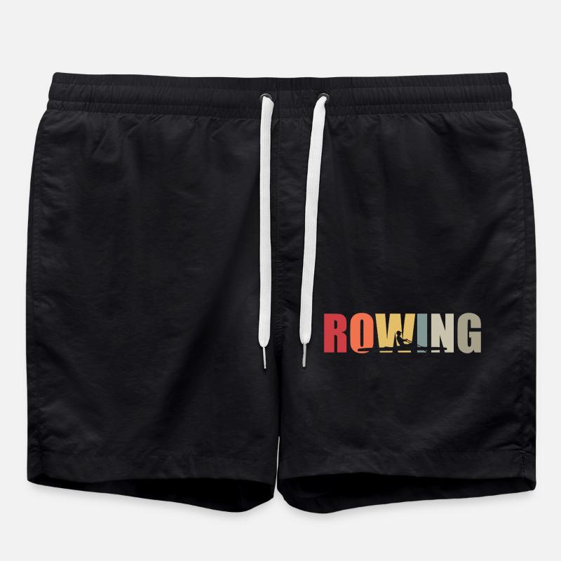 Aviron - Aviron - Rameur - Aviron - Short de bain - noir
