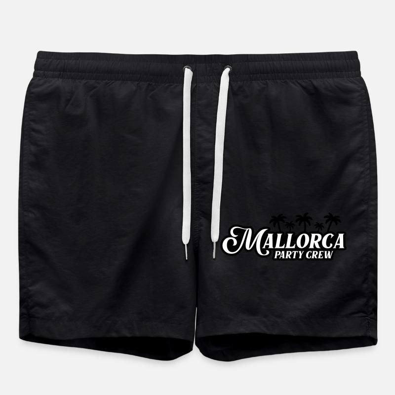 Mallorca Party Crew - Badeshorts - Schwarz