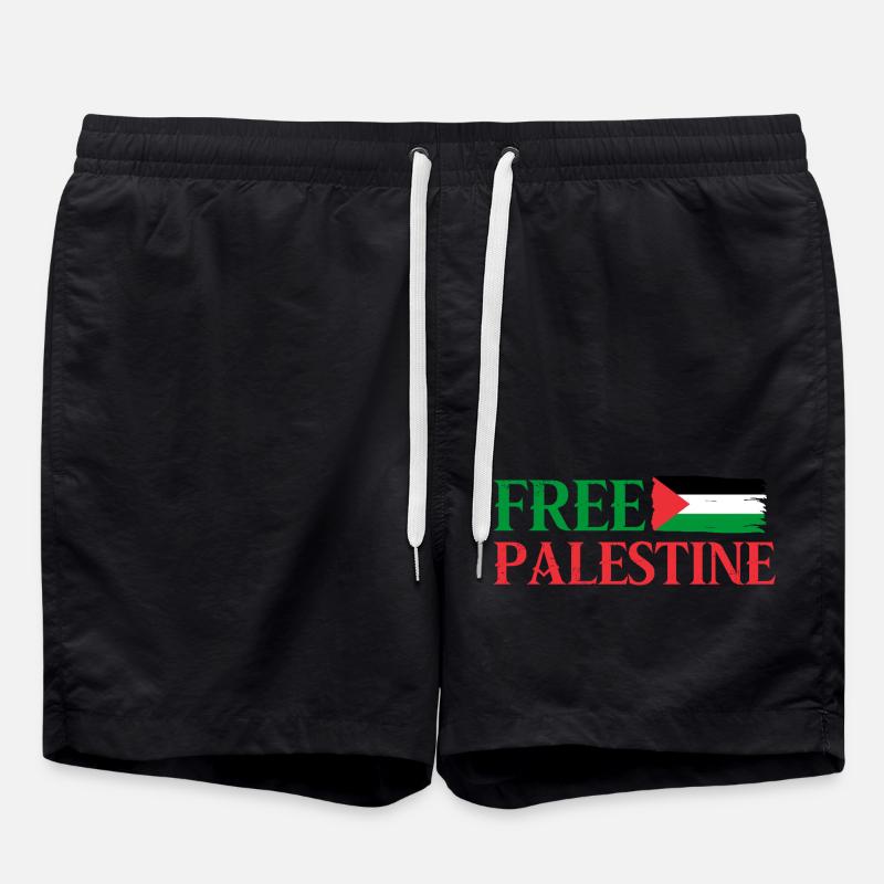 Freies Palästina - Badeshorts - Schwarz
