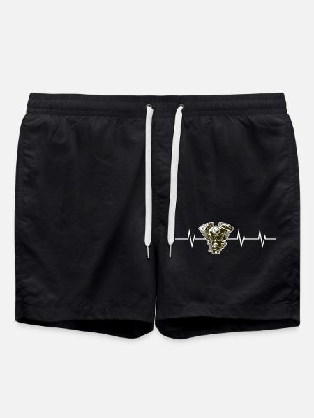 Heartbeat of the Engine – Born to Roar - Swim Trunks - black