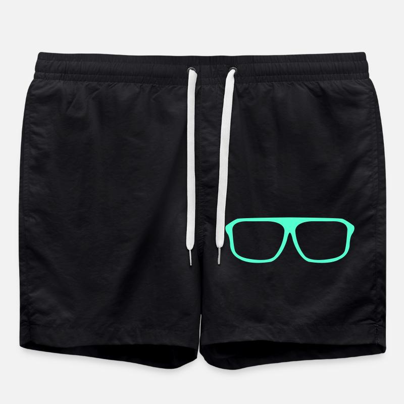 Lunettes - Short de bain - noir