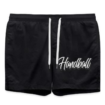Handball - Badeshorts - Schwarz - Vorne - AI Model Male 185 light (185cm)