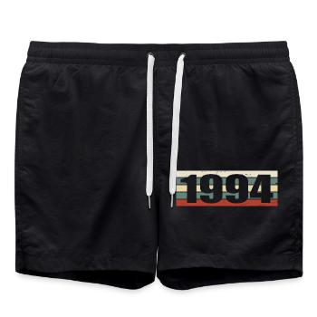 1994 Jahrgang 1994 Geschenk 1994 Geburtstag 1994 - Badeshorts - Schwarz - Vorne - AI Model Male 185 light (185cm)