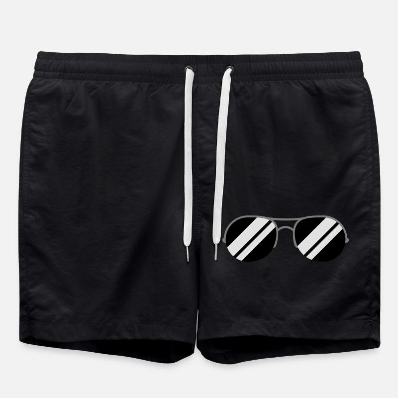 sonnenbrille_3c - Badeshorts - Schwarz