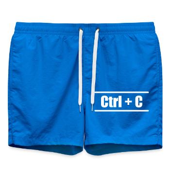 Ctrl C Ctrl V Eltern Kind Familie Partnerlook - Badeshorts - Cobalt blue - Vorne