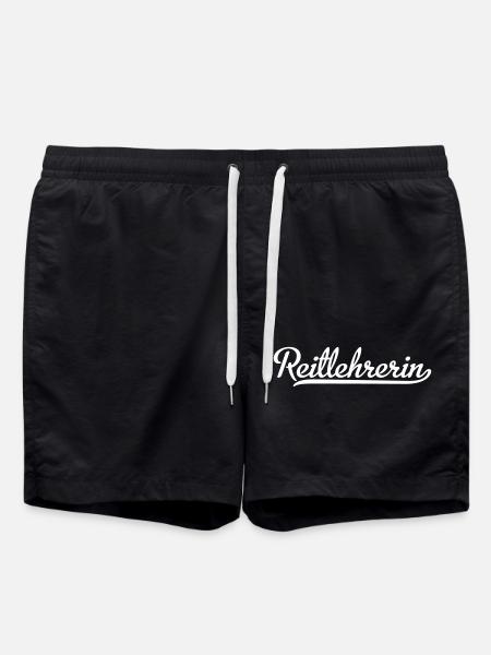 Reitlehrerin - Badeshorts - Schwarz