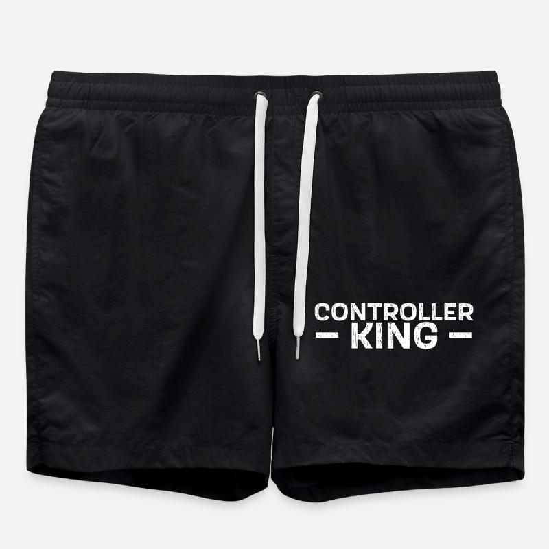 nerd - Swim Trunks - black