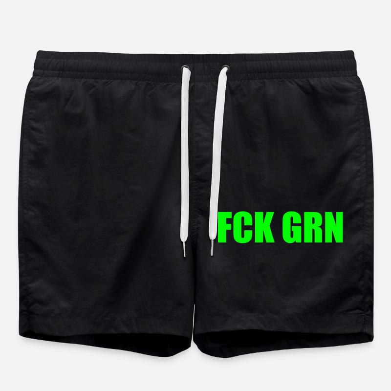 Fck grn - Badeshorts - Schwarz