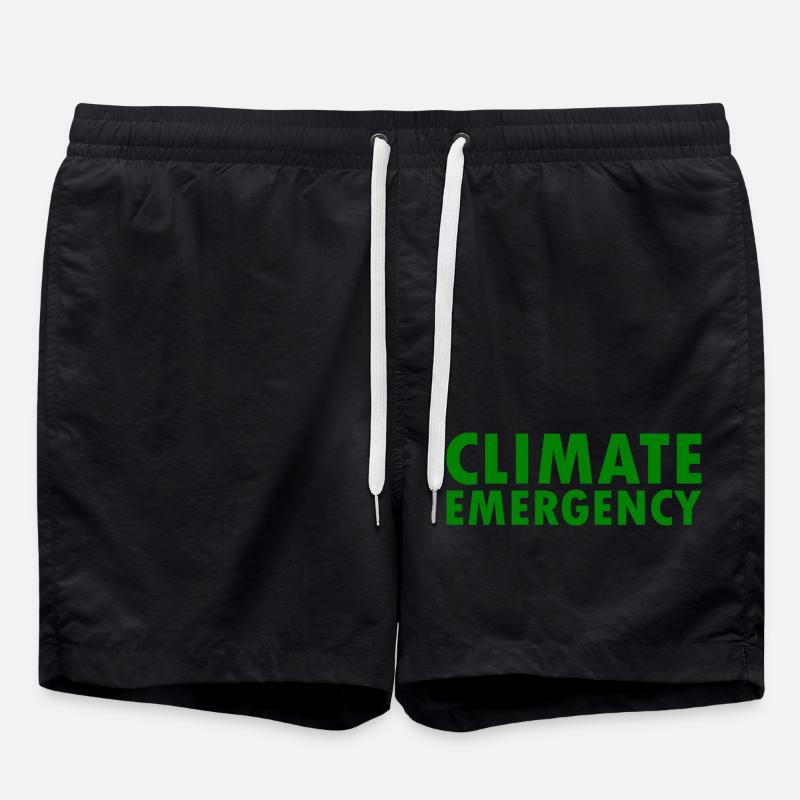 Climate emergency - Badeshorts - Schwarz