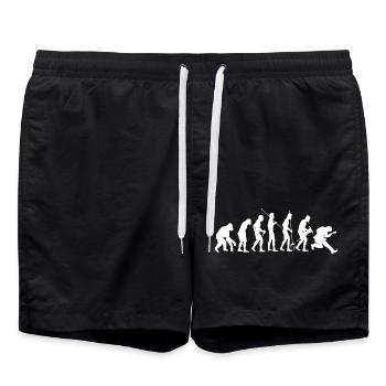 Guitarist Band Guitar Evolution Guitarist Music - Swim Trunks - black - Front - AI Model Male 185 light (185cm)