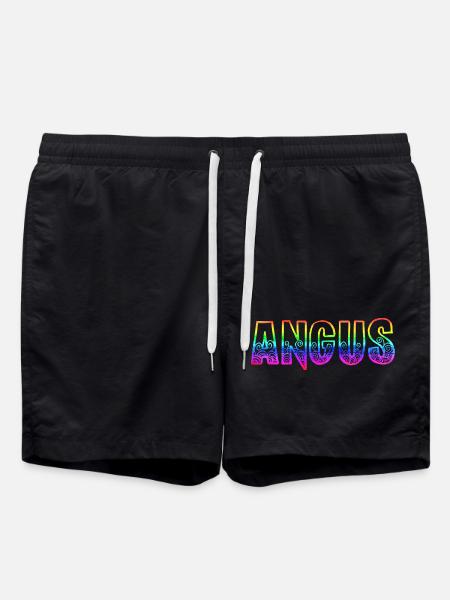 angus rs rainbow - Swim Trunks - black