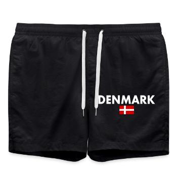 Dänemark - Badeshorts - Schwarz - Vorne - AI Model Male 185 light (185cm)