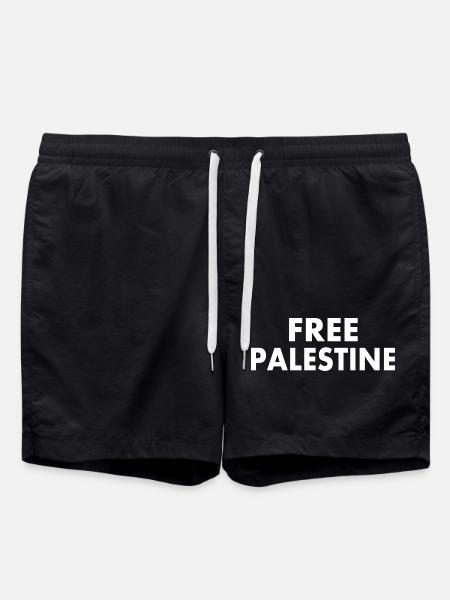 Free palestine - Swim Trunks - black