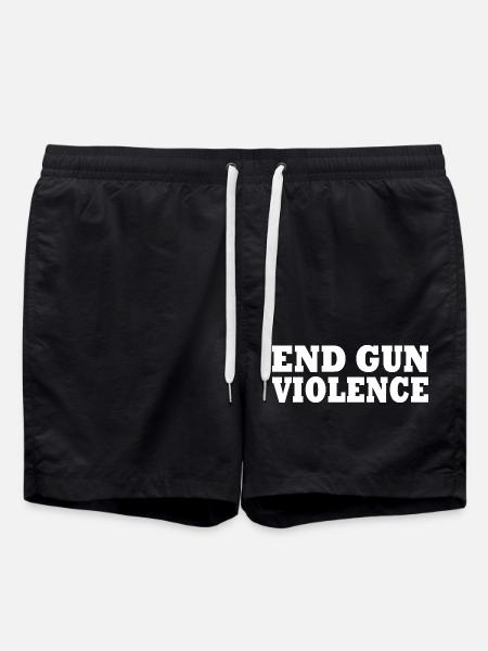 End gun violence - Short de bain - noir