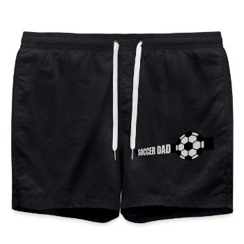 Sport Design Soccer Dad - Badeshorts - Schwarz - Vorne - AI Model Male 185 light (185cm)