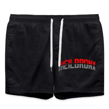 Graphiques vectoriels Heilbronx - Short de bain - noir - Devant - AI Model Male 185 light (185cm)