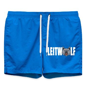 Leitwolf Alpha Wolf Kapitän Teamführer Trainer - Badeshorts - Cobalt blue - Vorne