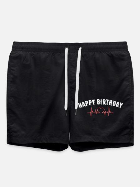 Happy Birthday - Swim Trunks - black