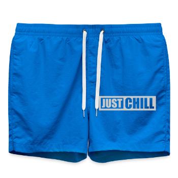 Logo Just Chill Text - Swim Trunks - cobalt blue - Front