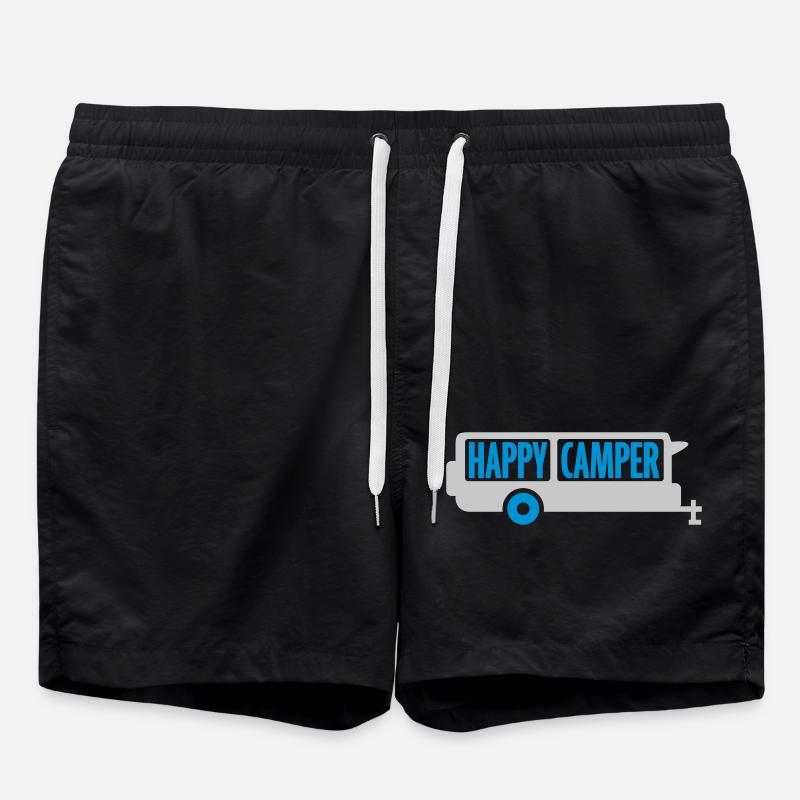 Happy Camper Excursion Camping-car - Short de bain - noir