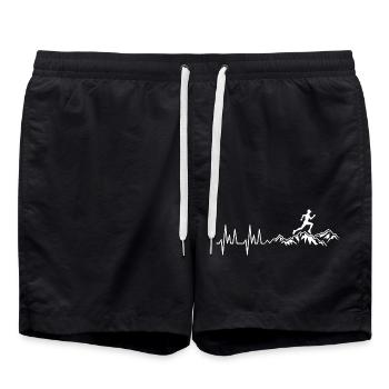 trail ultra running course à pied nature montagne - Short de bain - noir - Devant - AI Model Male 185 light (185cm)