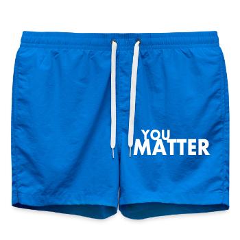 You matter - Swim Trunks - cobalt blue - Front