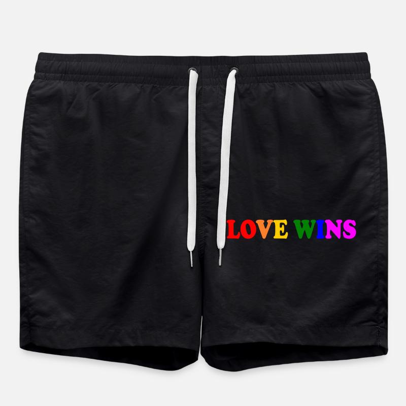 Love wins - Short de bain - noir