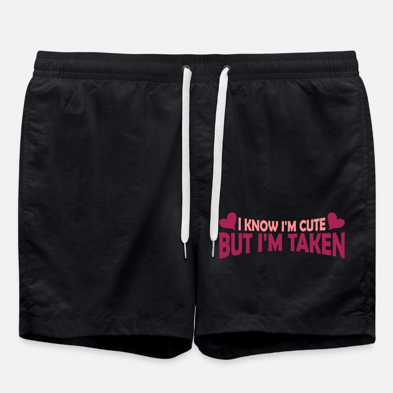 citation mignonne mais prise - Short de bain - noir