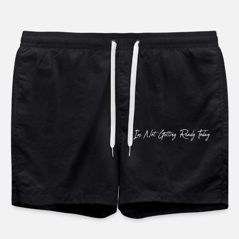 not getting ready today - Badeshorts - Schwarz