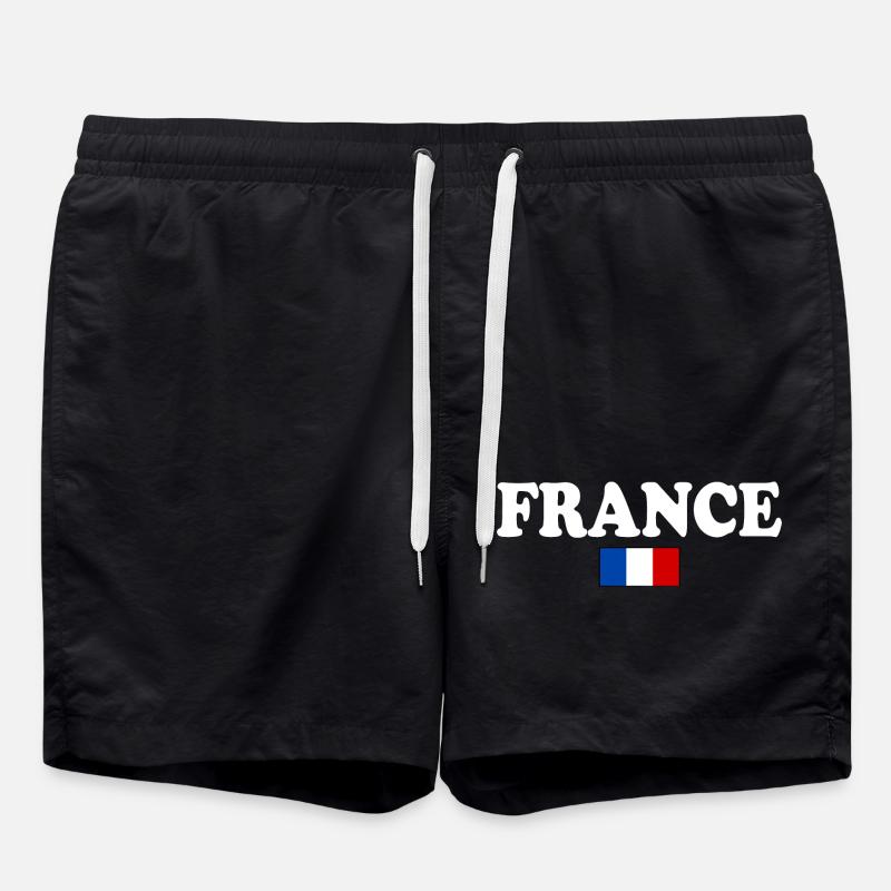 LA FRANCE DRAPEAU FRANÇAIS - Short de bain - noir
