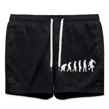 Fußballspieler Fußball Fußballtrainer Fußballer - Badeshorts - Schwarz - Vorne - AI Model Male 185 light (185cm)