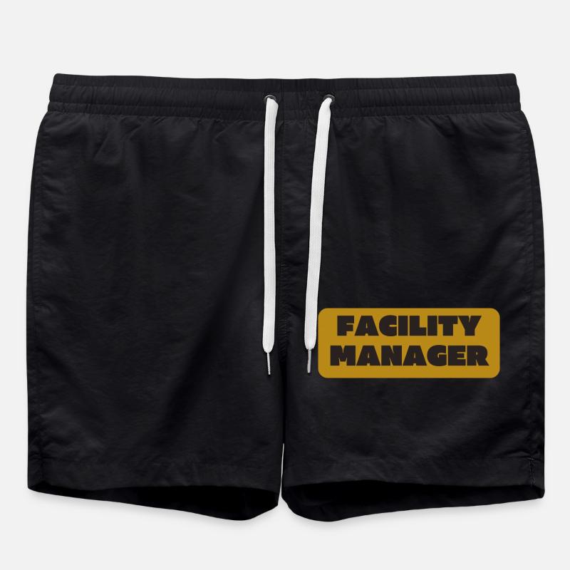 Facility Manager Technicien interne Gardien - Short de bain - noir