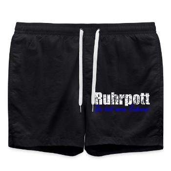 Ruhrpott du bist mein zuhause - Badeshorts - Schwarz - Vorne - AI Model Male 185 light (185cm)