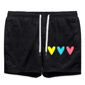 FÊTE DES MERES. MAMAN. MOM. MUM. MAMA. FÊTE - Short de bain - noir - Devant - AI Model Male 185 light (185cm)